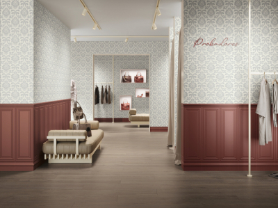 Ape Fables Boiserie blanco 30x90 cm fazettás csempe