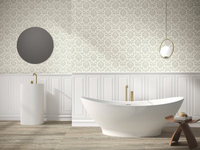 Ape Fables Boiserie blanco 30x90 cm fazettás csempe