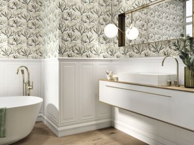 Ape Fables Boiserie blanco 30x90 cm fazettás csempe