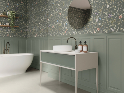 Ape Fables Boiserie blanco 30x90 cm fazettás csempe