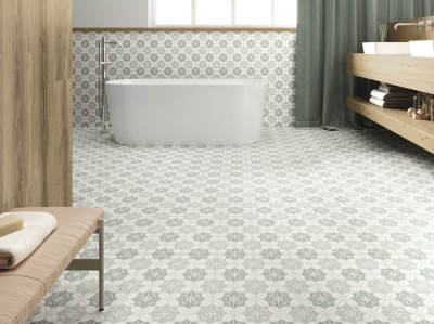 Ape spanyol padlólapok,csempék Siena aqua, beige 15x15cm matt padlólap
