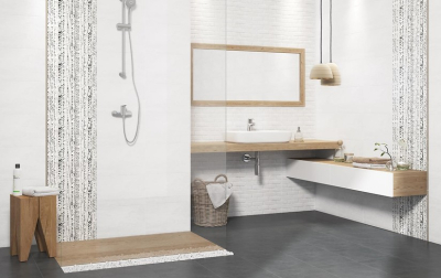 Cersanit Wika WhiteSTR brick 25x40 cm csempe