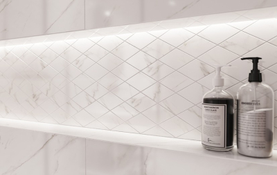 Cersanit Stay Classy G434 white satin 42x42 cm padlólap