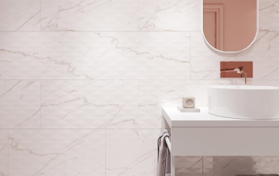 Cersanit Stay Classy G434 white satin 42x42 cm padlólap