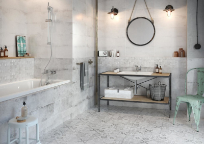 Cersanit Concrete Style inserto patchwork padlólap 42x42 cm