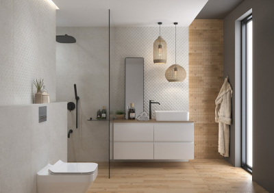 Cersanit Kavir 20x60 cm gris STR csempe