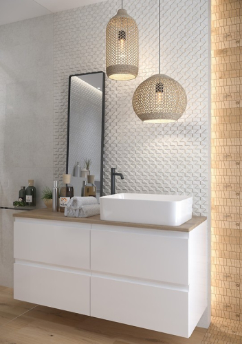 Cersanit Kavir 20x60 cm gris csempe