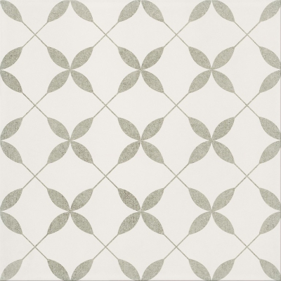 Cersanit Patchwork Concept clover black 29,8x29,8 cm padlólap