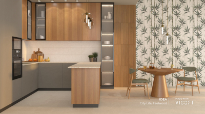 Feel Feel 25x75cm terazzo és fa hatású csempe