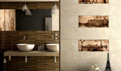 Treviso cream grey 20x50 cm csempe