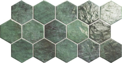 Zellige Hex 26,5x51cm fényes fali csempe