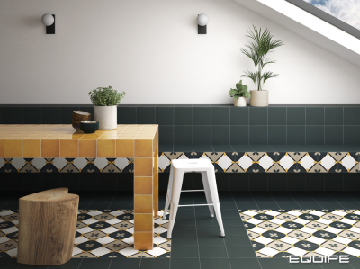 Equipe Bauhome mintás 20x20 cm padlólap