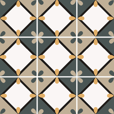 Equipe Bauhome mintás 20x20 cm padlólap