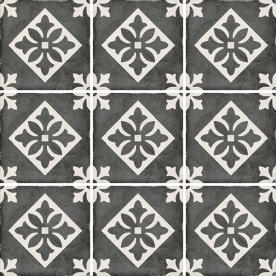 Equipe Art Nouveau-Padua black 20x20cm