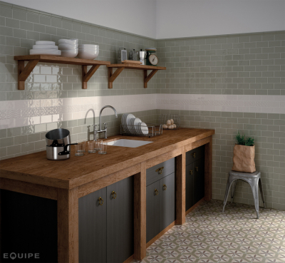 Equipe-hexatile Hexatile Hexa tile17,5x20 cm matt padlólap, gris, blanco