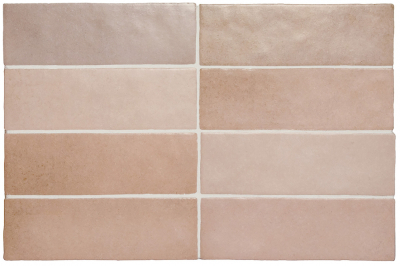 Equipe Magma 13,2x13,2cm coral pink black coal, aquamarine csempe