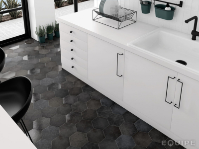 Equipe Heritage Carbon és indigo stínek 17,5x20cm padlólap