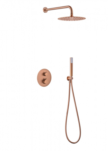 Imex Monza szálcsiszolt rose gold csaptelep Zuhany csaptelep+zuhany szett monza szálcsiszolt rose gold