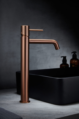 Imex Monza szálcsiszolt rose gold csaptelep falon kívüli fejzuhany szett