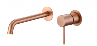 Imex Monza szálcsiszolt rose gold csaptelep falon kívüli fejzuhany szett