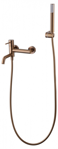 Imex Monza szálcsiszolt rose gold csaptelep süllyesztett fejzuhany rendszer
