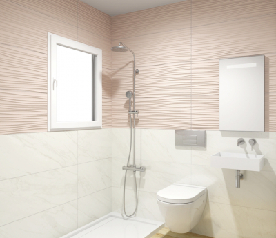 Love Marble white, beige, cream, tortora 35x100 cm csempe