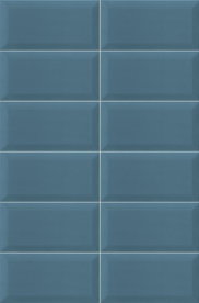 Mainzu Plus Bissel -Bissel  Blu Grey fényes 10x20cm fali csempe
