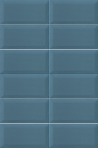 Mainzu Plus Bissel -Bissel  Blu Grey fényes 10x20cm fali csempe