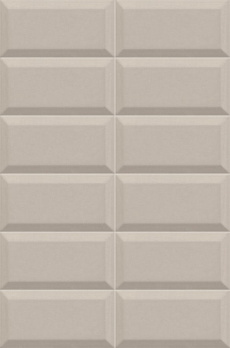 Mainzu Plus Bissel -Bissel gris Plata fényes 10x20cm fali csempe
