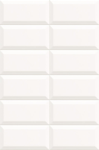 Mainzu Plus Bissel Bisel blanco brillo 10x30cm csempe