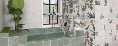 Mainzu Bali stone 20x20cm padlólap stones-white, green fagyálló padlólap