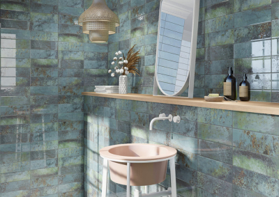 Mainzu Bellagio csempe aquamarine csempe 10x30 cm