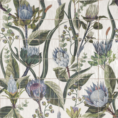 Mainzu Livorno   Mural protea 20x20 cm 36-db-os fali csempe szett