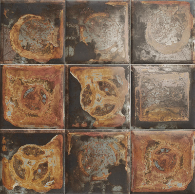 Mainzú Tin Tile Cream, nero, 20x20 cm csempe