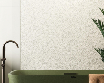 Pamesa Irida dec.white, cream levél mintás csempe 30x90cm
