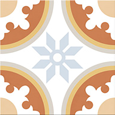 Ribesalbes Cuba-Geometry hex 15x17,3 cm padlólap, színes, fekete/fehér