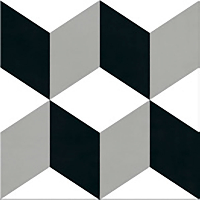 Ribesalbes Cuba-Geometry white matt 15x17,3 cm padlólap