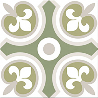 Ribesalbes Cuba-Geometry Cuba20x20 cm porcelán padlólap, színes, fekete/fehér