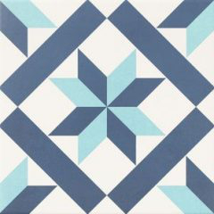 Realonda Hanoi cube grey, blue 33x33 cm egyszínű padlólap