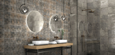 Realonda Antigua deco beige, grapjite, terra gres padlólap