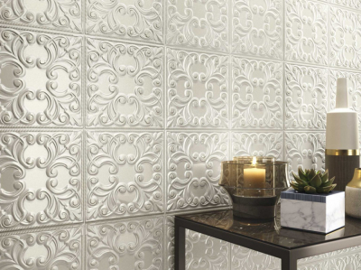 Realonda Tin Tile black44x44 cm csempe