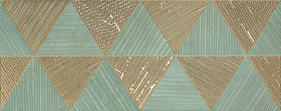Tubadzin-Arte Goldgreen 29,8x74,8 cm csempék Golden green, beige