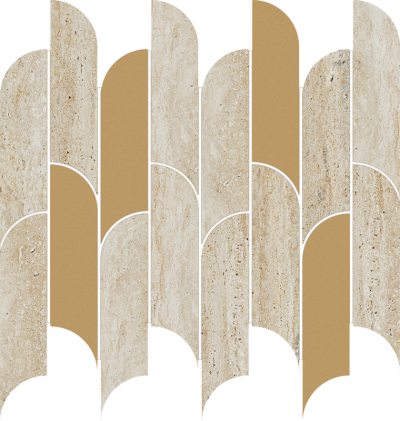 Tubadzin-Arte Tissue Tiddue gold wall strip 2,3x74,8 cm arany csík