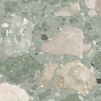 Vives Octogono Taco Bastia negro, verde, beige, rojizo 4x4cm kiskocka
