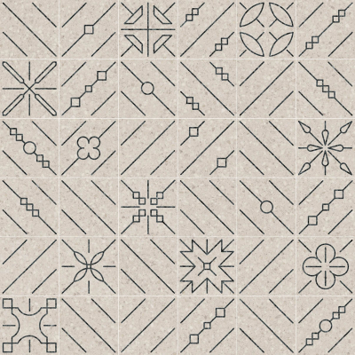 Vives Niza Andria -R Carbon 20x20cm matt dekorlap