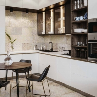 bohemian-cocina-marron-decorado-patrones-calido Aparici Bohemian