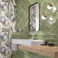 Mainzu cinque terre emerald 10x30cm fürdőszobai fali csempe,meditterrán stílus Mainzu Cinque Terre 10x30cm csempe 