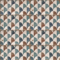 Mainzu Esenzia  decor Gondola 15x30cm pikkely mintás falicsempe Mainzú Esenzia 15x30cm fali csempe