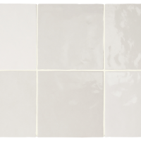 Equipe Artisan White 13,2×13,2 cm fényes csempe – kézműves árnyalat‑váltással Equipe Equipe Artisan – prémium fényes csempe komplett rendszerrel