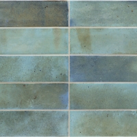 Equipe Hanoi sky blue 6,520 cm téglalap csempe  egyedi színharmonizálással tervezett enteriőrökbe Equipe Hanoi 6,5x20cm fali csempe
